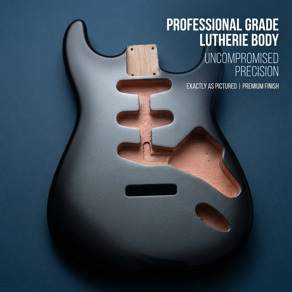 Alder SSS Three Single Pickup Body for ST Guitar Electric Kit Unfinished Polyester Coated For Shell Tunerless Bridge Ready