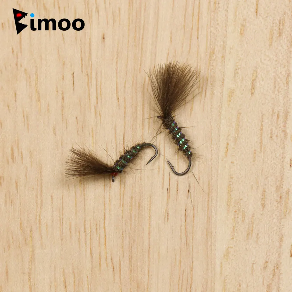 

Bimoo 5/6PCS #14 #16 Barbed CDC Parachute Dry Fly Mayfly Artificial Emerger Insect Bait For Trout Grayling Perch Fishing Lure