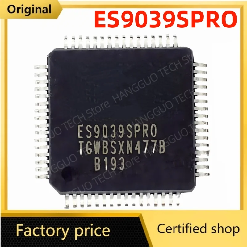 

Brand new and original ES9039SPRO ES9039S QFP-64 Latest Version ES9039S Fever Audio Decoder IC chip