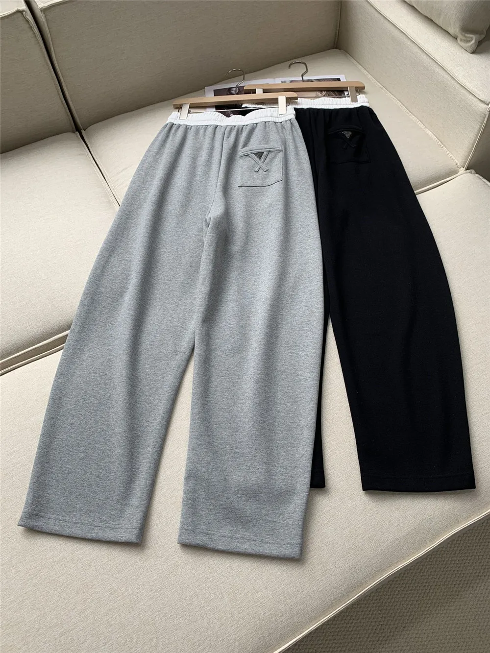 Women\'s Elastic Waist Casual Pants  Wide Leg Sweatpants High Quality B*C Spring and Summer