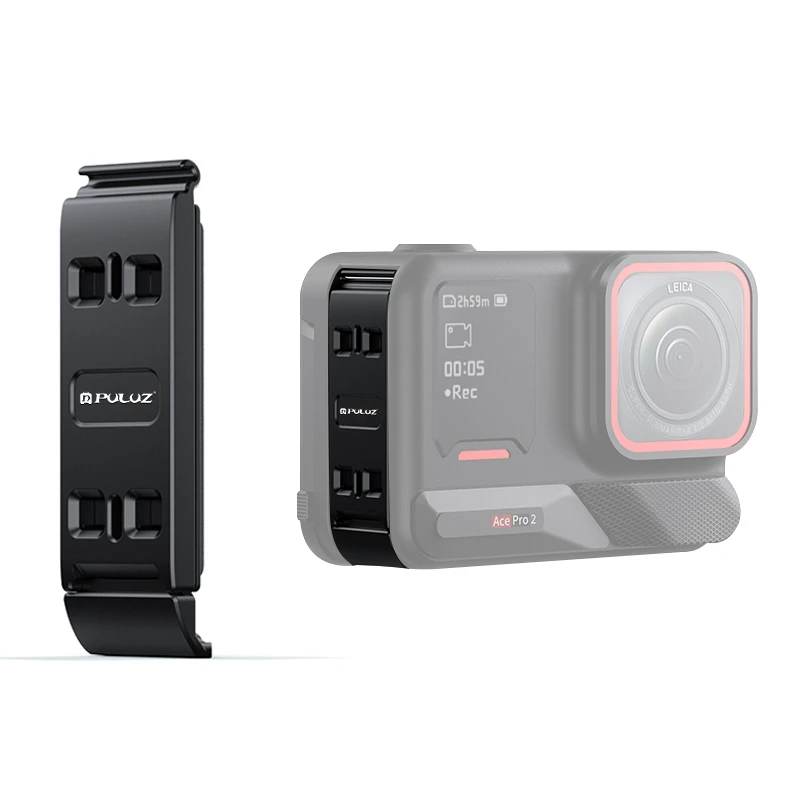 Cubierta de interfaz lateral de batería de aleación de aluminio PULUZ para accesorios de cámara Insta360 Ace Pro 2