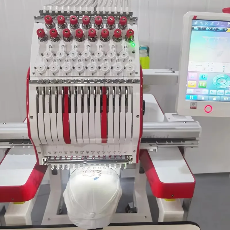 High Quality Practical T-Shirt Embroidery Machines with Quick Hoop System for Bulk Front Logo Application Customized