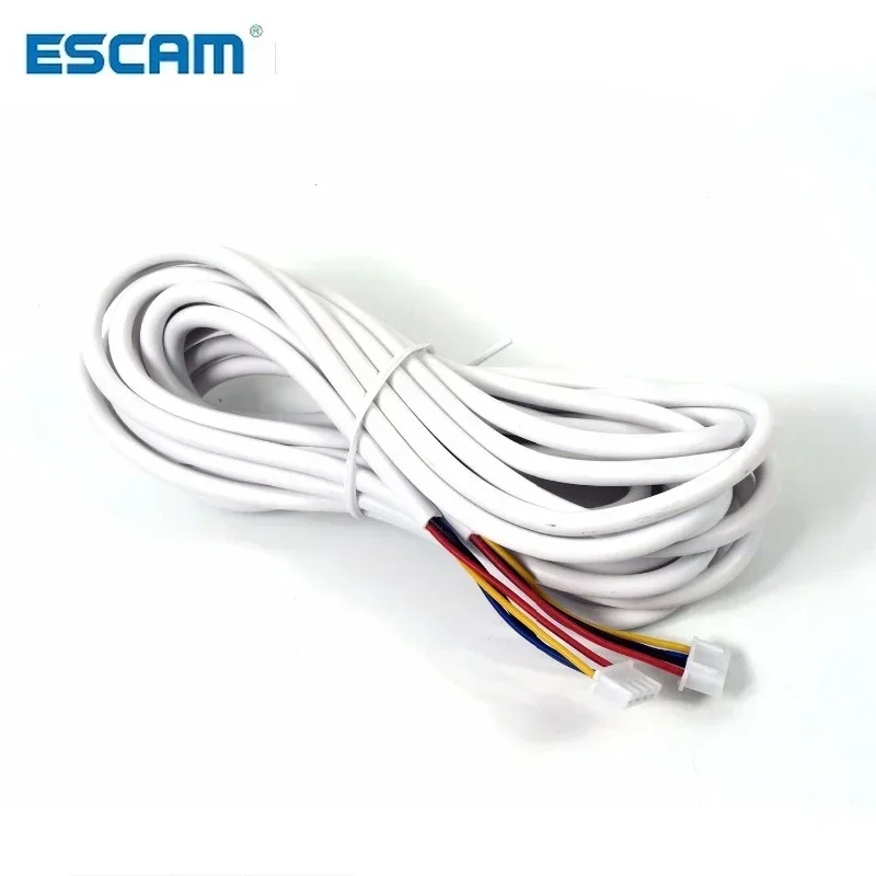 4 Core 5M/10M/20M Extension Cable For 28 AWG 4 Wire Copper Line Video Door Phone Doorbell Intercom System