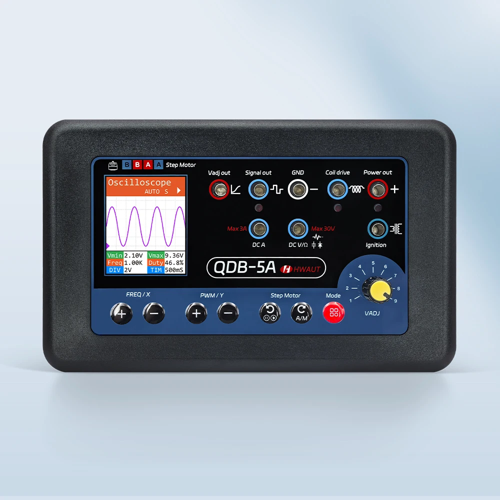 QDB4A QDB-5A Car Sensor Tester Oscilloscope PWM Drive Multimeter Ignition Injector Simulator Step Motor Driver Diagnostic Tool view 5