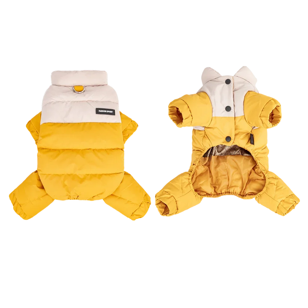 26 Winter Warm Dog Jacket Waterproof Dog Clothes for Small Medium Dogs Four Legs Chihuahua French Bulldog Jumpsuit Puppy Outfits