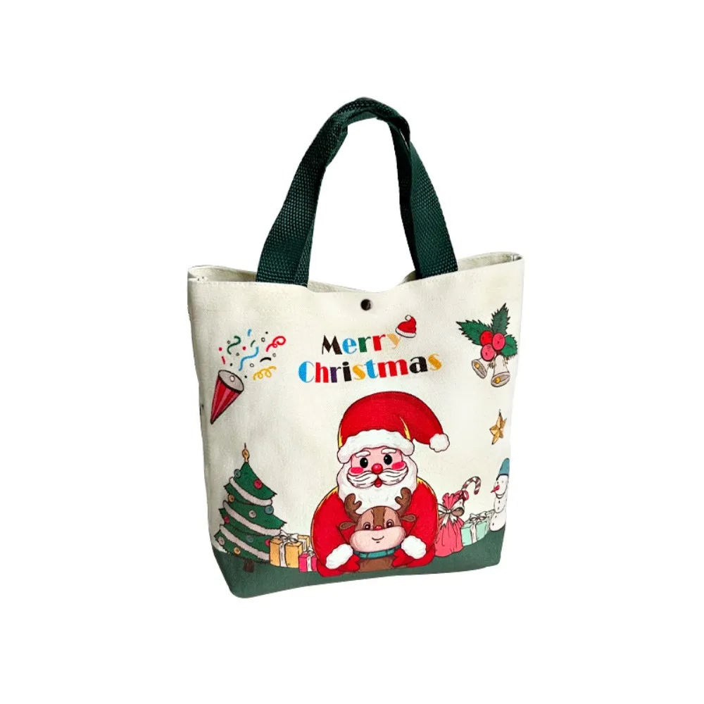 

2025 Xmas Tote Bag Christmas Gift Bags Large Capacity Messenger Bag Reusable ChristmasTree Santa Claus Crossbody Bag