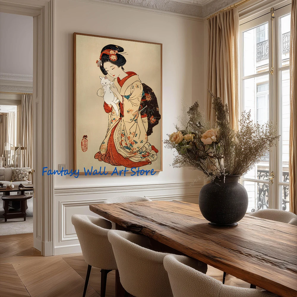 Винтажный постер в стиле укиё- – обзор и цена Japanese Lifestyle Home
