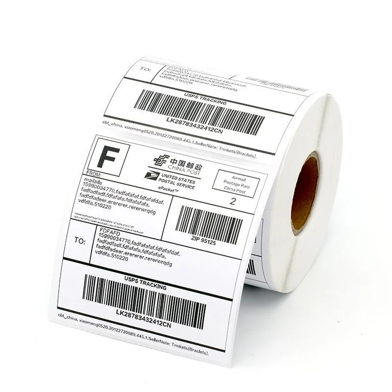 Waterproof Width 100mm 60mm Blank White Direct Print Thermal Paper Sticker for Bar code Label Price Tag in Roll Oil-Proof