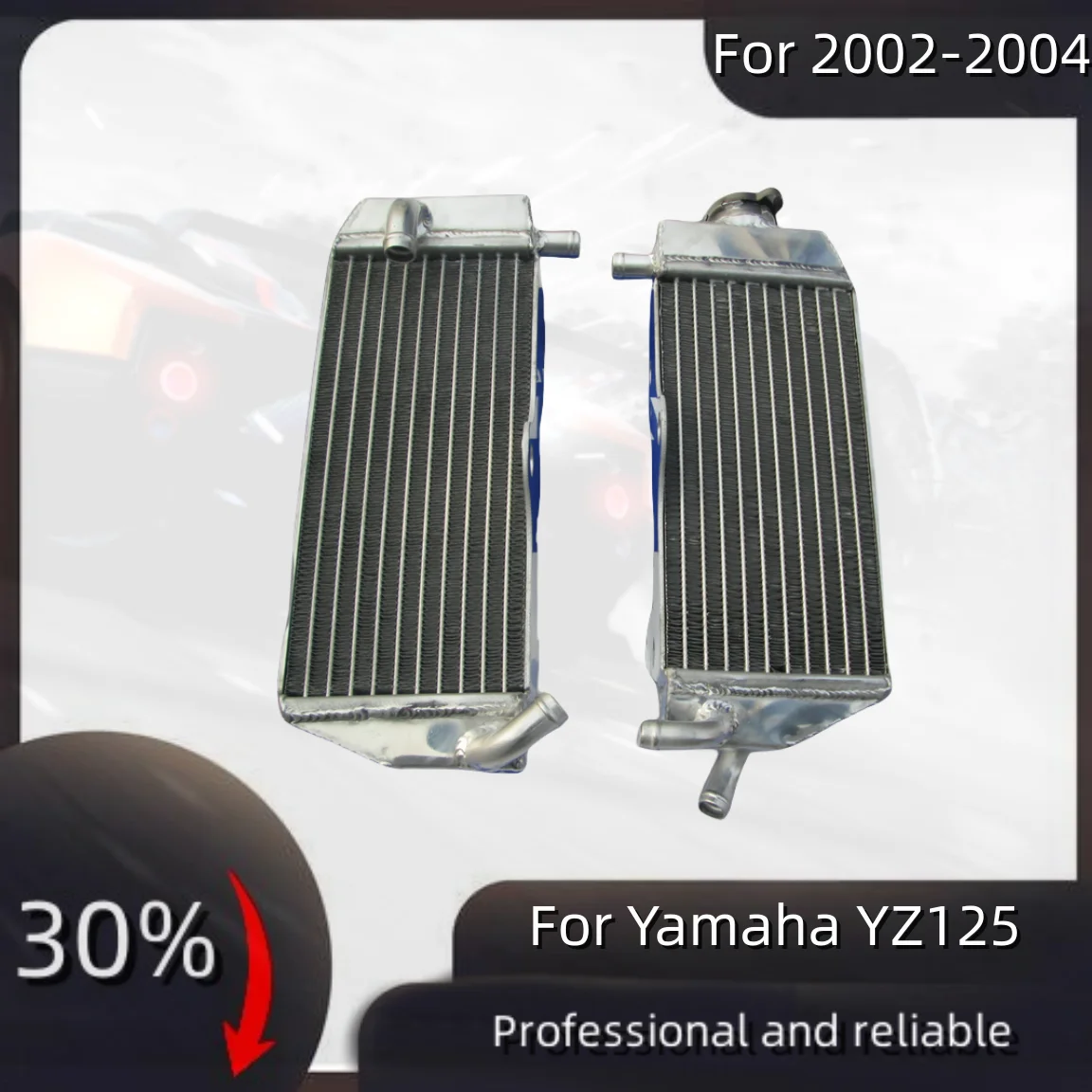 

For 2002-2004 Yamaha YZ125 YZ 125 Aluminum Radiator Cooler Cooling Coolant 2002 2003 2004