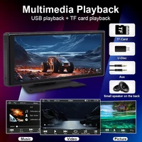 10.26" Car Mirror Radio Multimedia Video Player Universal Wireless Carplay Android Auto Screen With Bluetooth AUX USB 4