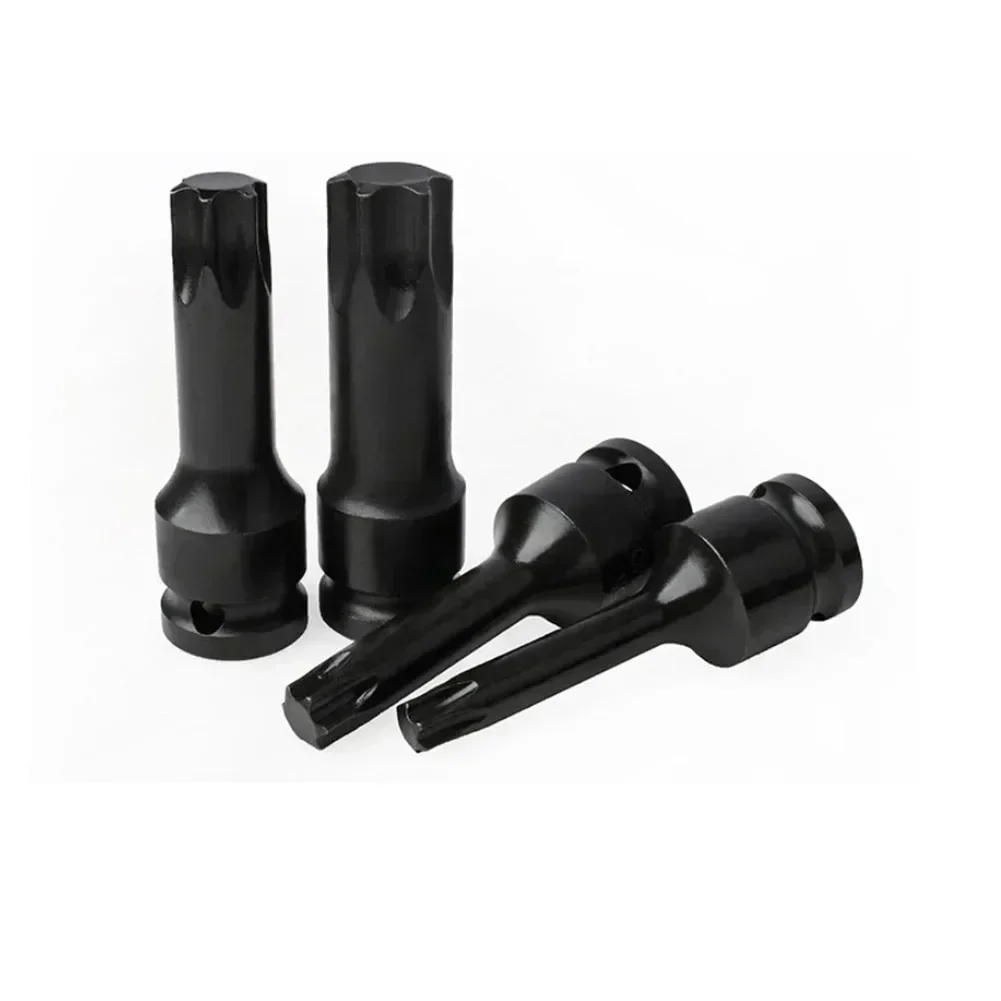 Brocas de Chave de Fenda Torx Adaptador de Soquete de Unidade de Impacto de Polegadas T20 T25 T27 T30 T35 T40 T45 T50 T55 T60 T70 T80 T100