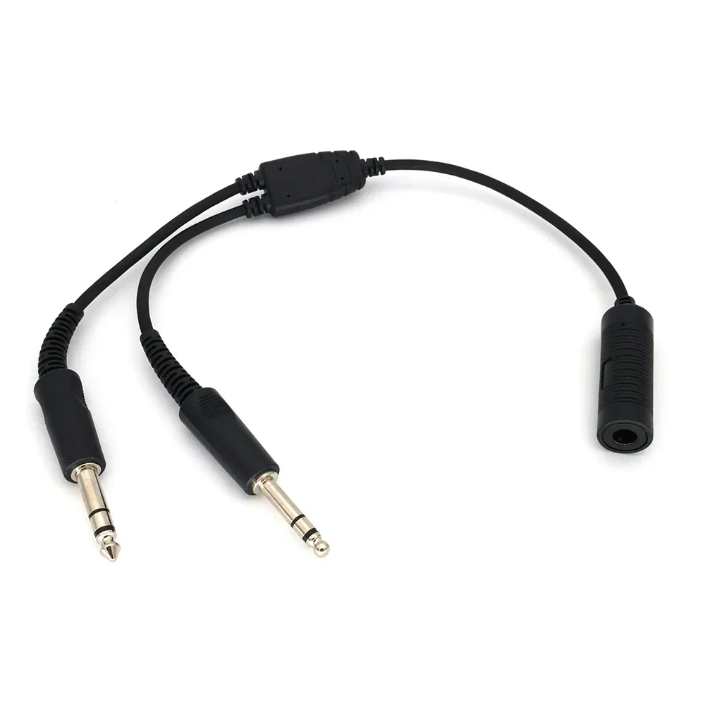 

Airbus Headset Adapter Cable 7.1mm To GA Dual Plug Cable long duration Aviation Headphone line accessories cable