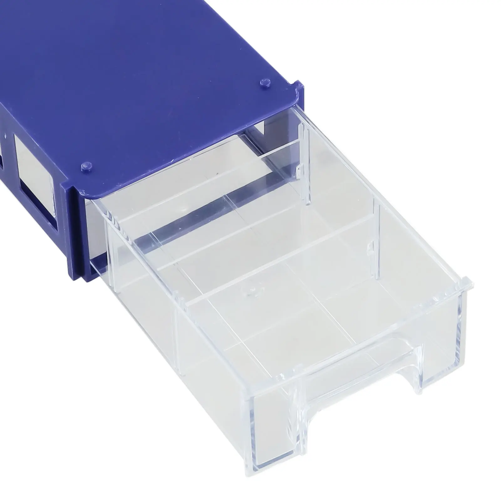 Container Storage Box Thicken Easy To Install PE Stackable Storage Boxes Toolbox Transparent Plastic 140*85*40mm