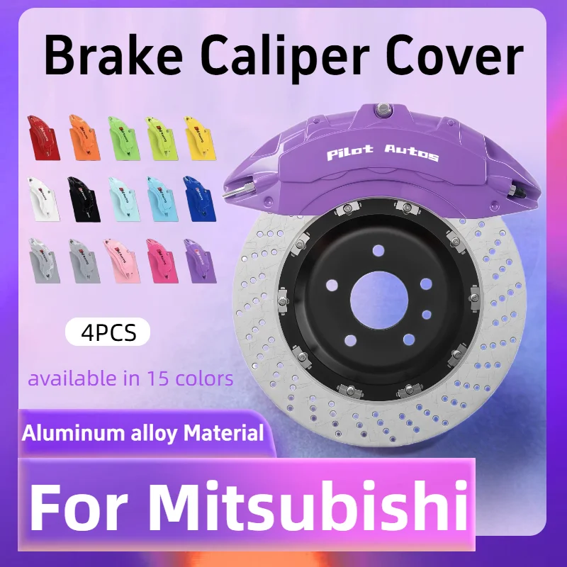 Pilot Autos For Mitsubishi Car Brake Caliper Cover Fit ASX Colt L200 Mirage G4 Pajero Xpander Lancer Outlander Attrage