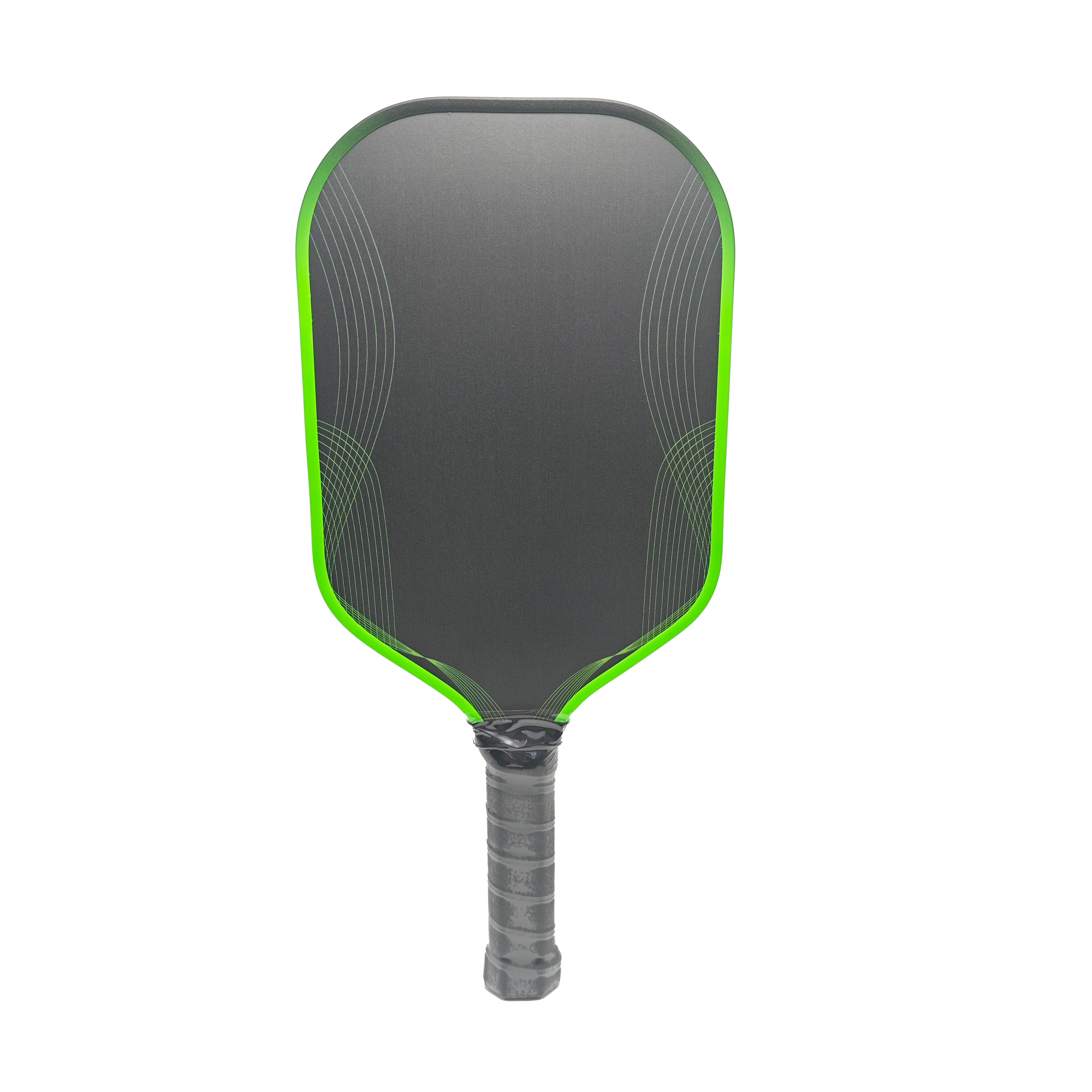 新しいカスタムグリーンrazer-16mm-14mm熱成形gen4コアハニカム使用東レt700カーボンファイバーピックルボールパドル