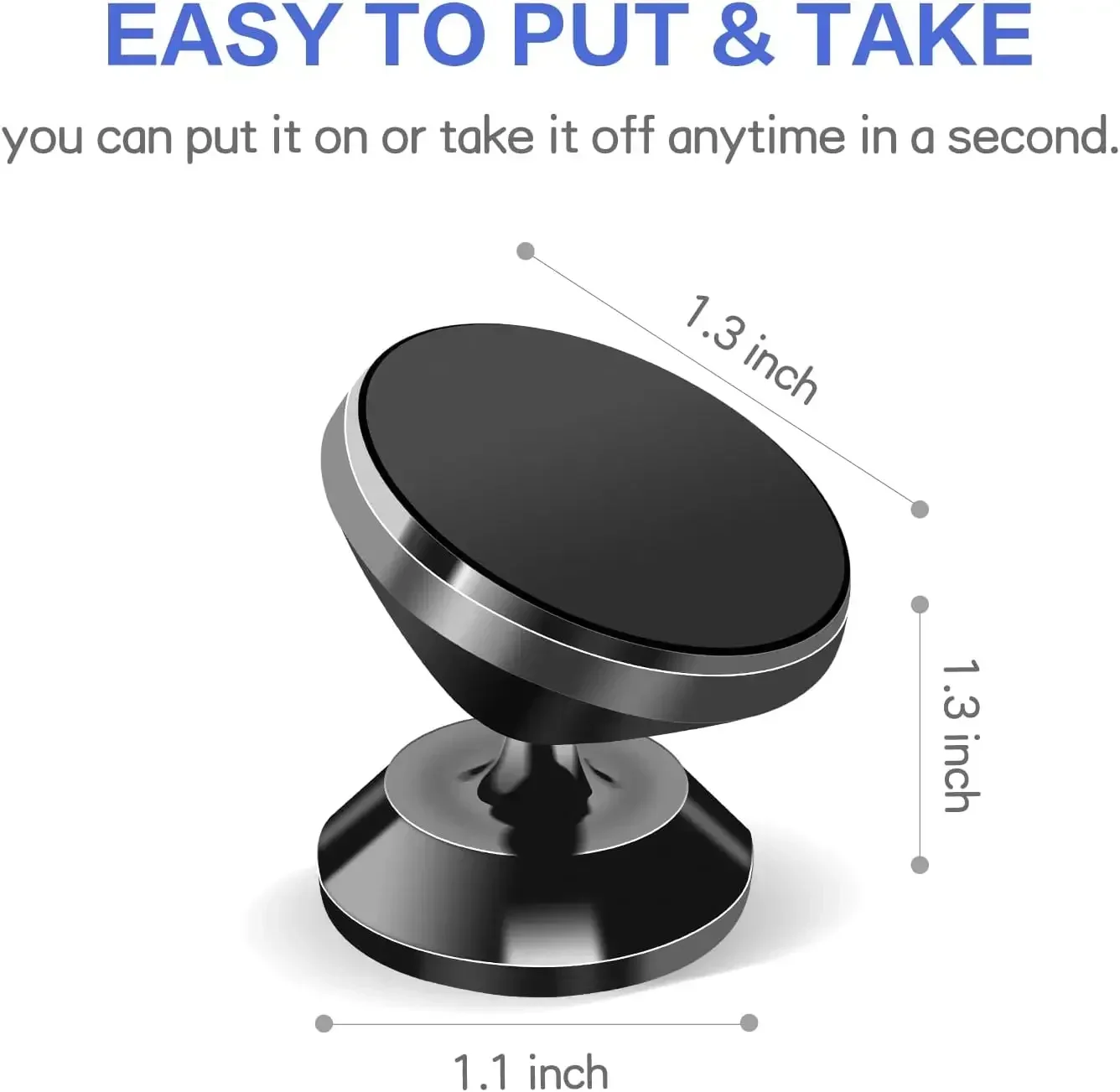 Car Phone Holder Magnetic Suction Type New Suction Cup Type Strong Magnetic Force Fixed in The Car Dash Navigation