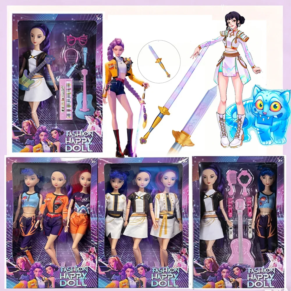 جودة عالية 2026 لطيف أنيمي KPopDemon الصيادين دمية لعبة من الفينيل رومي ميرا زوي شخصية قناع الفينيل مروحة هدية عيد ميلاد #3