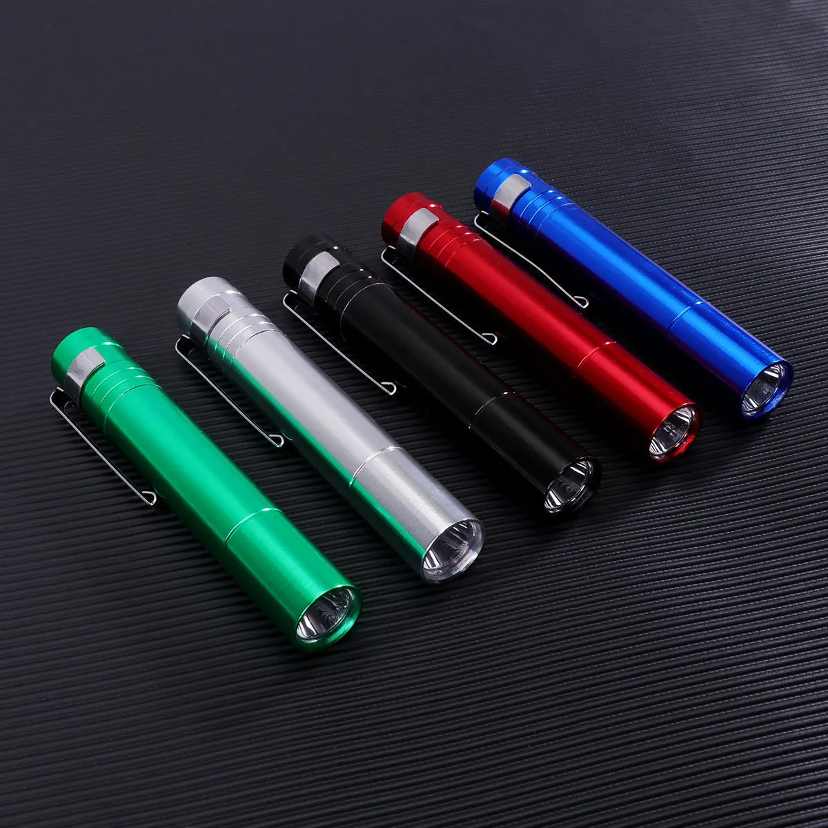 

5Pcs Pocket Torch Mini LED Pen Flashlight Removable Belt Clip for Reading Inspections Outdoor Adventures Compact