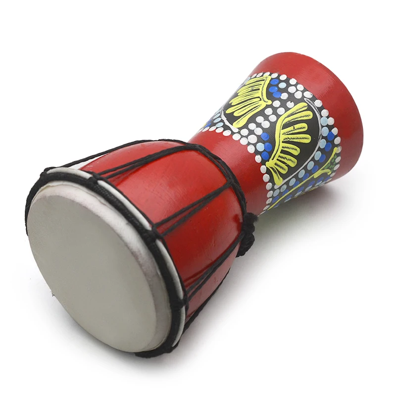 African Djembe 4 Inch Percussion Hand Drum For Sale  Wooden Jambe/ Doumbek Drummer with Pattern