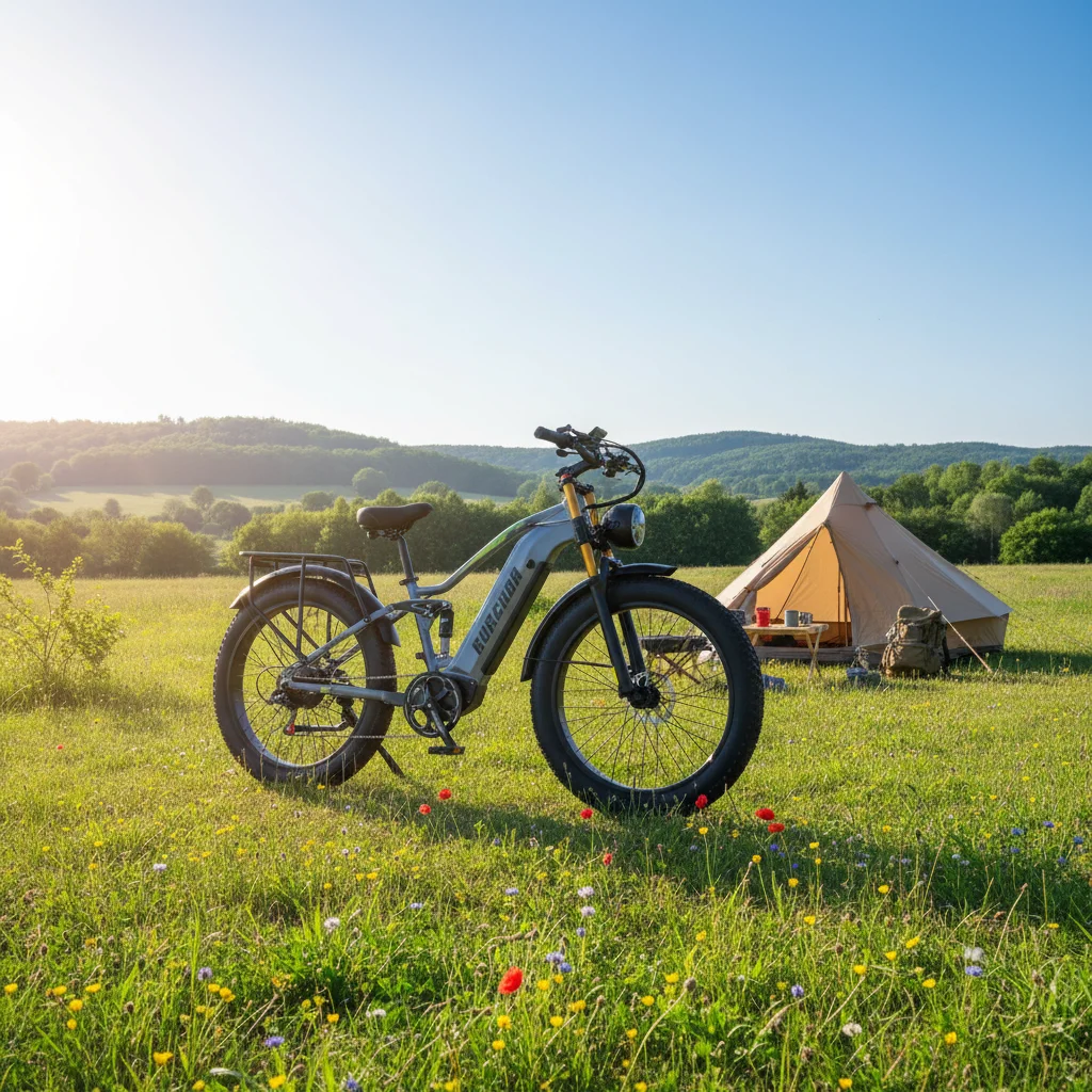 

Электрический горный/городской велосипед BURCHDA RX80 с бесщеточным мотор-колесом, двойной подвеской, спортивный, 50-60 км, литиевая батарея, гидравлические тормоза