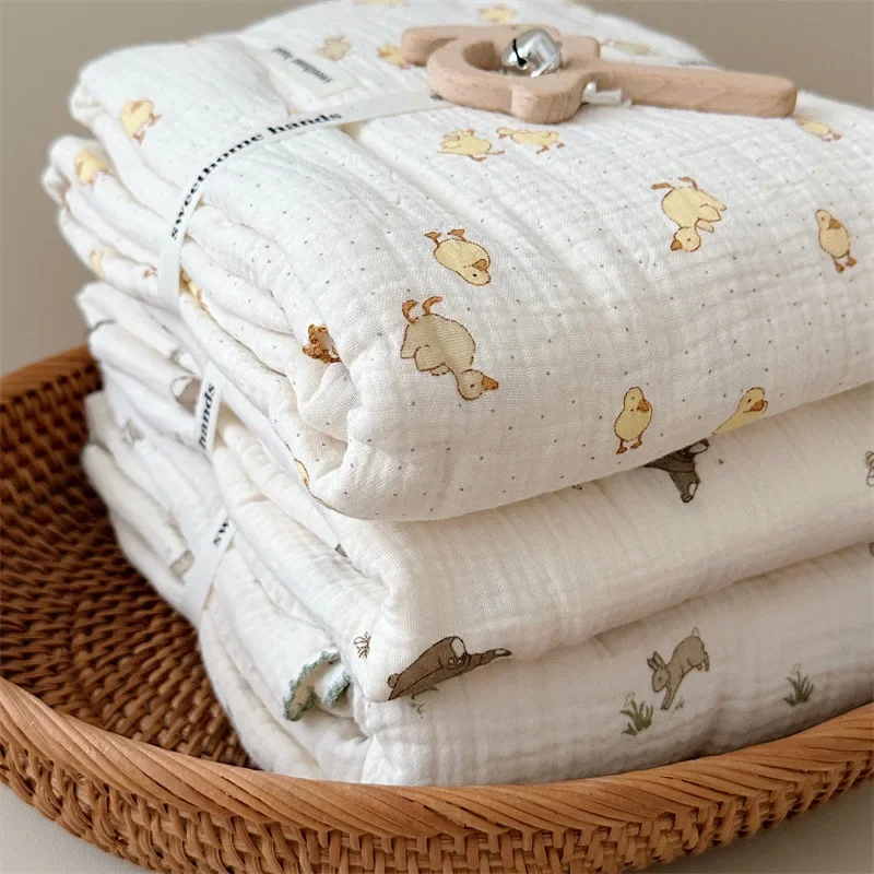 

130 см детское одеяло для новорожденных, хлопковое мягкое летнее муслиновое пеленальное одеяло для мальчиков и девочек, чехол для малышей, детское одеяло для кроватки