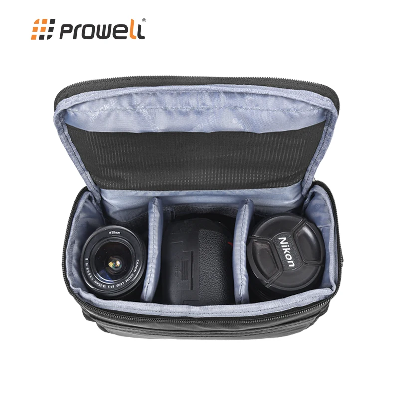 Prowell SLR Camera Bag Waterproof Anti-shock Camera Case Bag For Canon Nikon LUMIX Sony Digital Camera Shoulder Bag