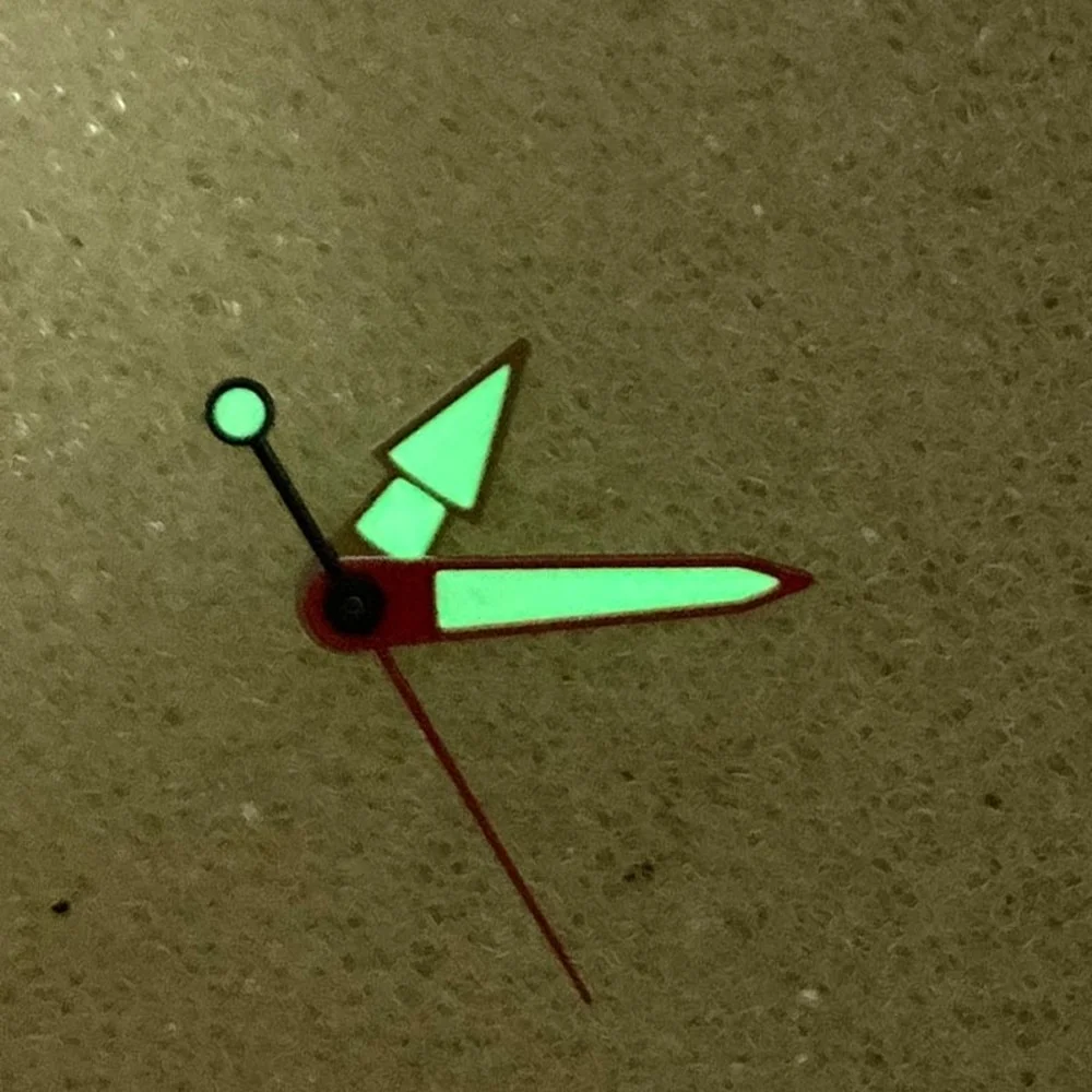 Zegarek ręce zielone świecące dla akcesoria zamienne naprawczych wskaźników zegarek z czujnikiem ruchu NH35 NH36