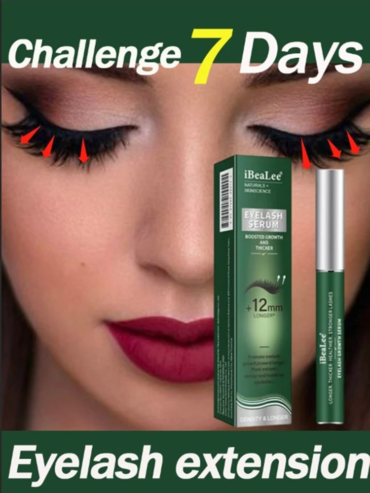 Fast Eyelash Growth extension Essence 7 Days Natural Enhancement Liquid Nourishing Curls Thicker Lashes Hair Curly Care Serum