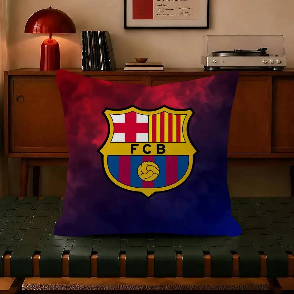 Kissen, Geschenk, Heimbüro, Dekoration, Schlafzimmer, Sofa, Auto, Kissenbezug, 45 x 45 cm, City B-B-Barcelona Art Logo – Detail 11