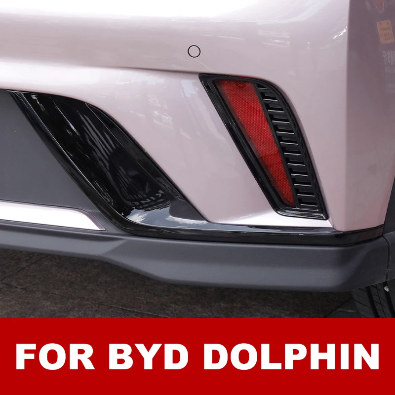 For Byd Dolphin 2023 Car Front/Rear Fog Lamp Eyebrow Wind Knife Cover Trim Strip Exterior Accessories