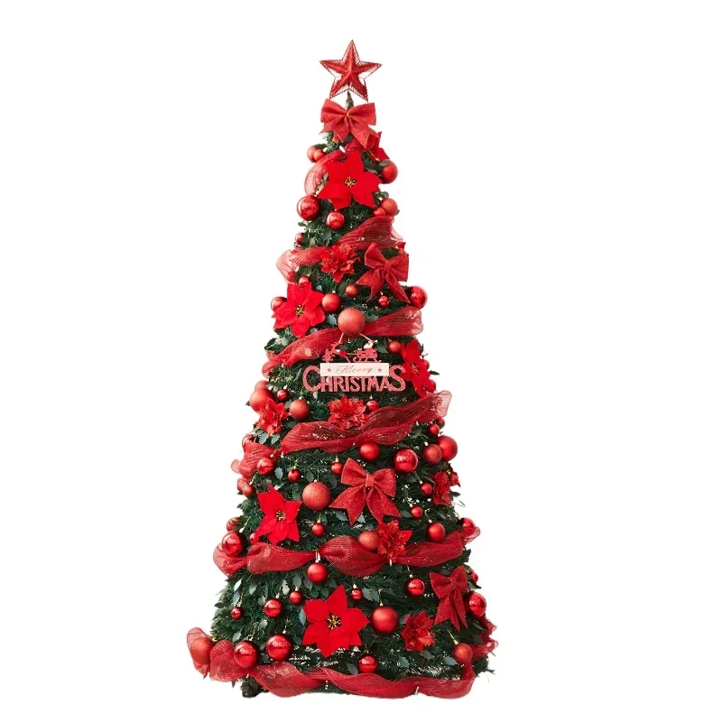

Foldable Christmas Tree Package Luminous Crypto Home Tree Ornament, Christmas Retractable Decorative Tree