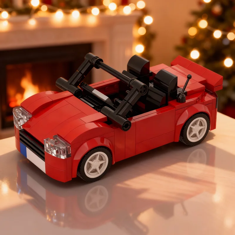 

218 деталей MOC Audiee TT Roadster City Champions, конструктор, архитектурная модель, развивающая игрушка, рождественский подарок для детей