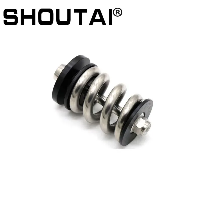 SHOUTAI-Rear Shock Absorber For Brompton BMX, TC4 Titanium Alloy, Bicycle Parts, 4 Colors, Spring