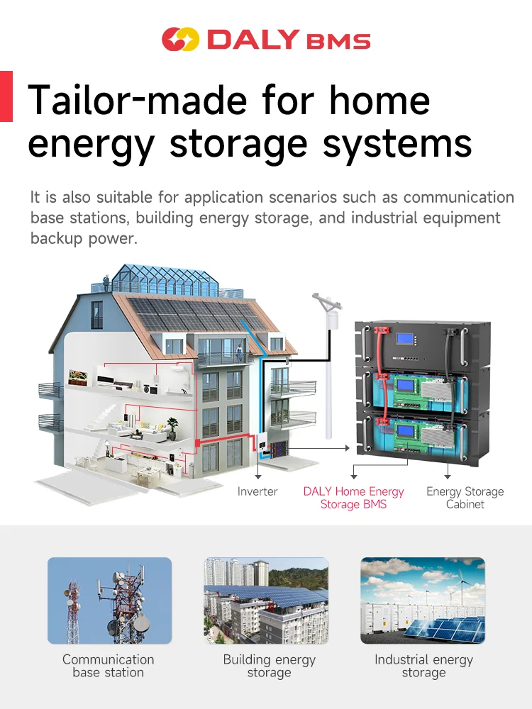 Daly Home Energy Storage Smart Bms 8S 24V LiFepo4 Battery 18650 BMS Voltage 16S 48V 100A 150A CANBUS RS485 Solar System