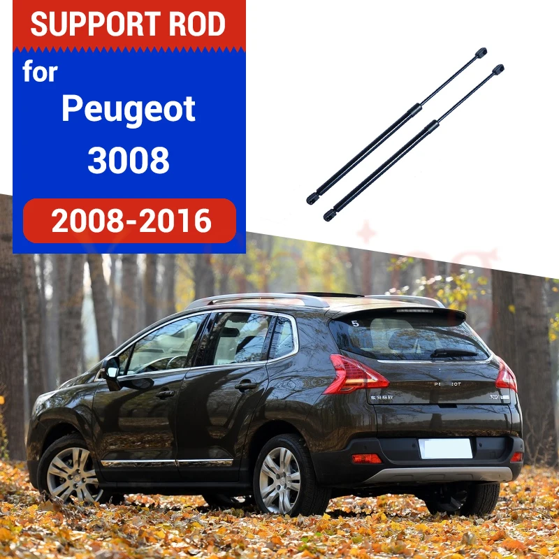 Car Rear Door Exchange Hydraulic Rod Gas Spring Struts Bracket  for Peugeot 3008 I 2008-2016 Accessories 2pcs/set