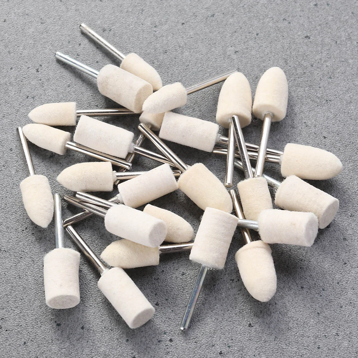 25pcs Wool Wheels Buffing Polishing Wheel Set For Beauty Equipment Jewelry Stainless Steel Glass Mechanical Parts