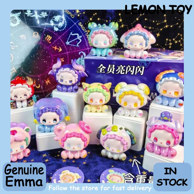 

Genuine Lucky Emma Hey Zodiac Series Mini Blind Box Exquisite And Interesting Toys Cute Best Gift Trendy Collectible Figurines