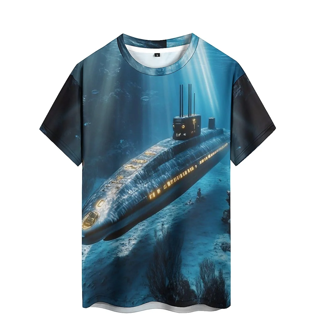 

Daily Wear Relaxed Minimalist Design Men's 3D Printed Short-Sleeve T-Shirt - Youth High-Quality Printing Top