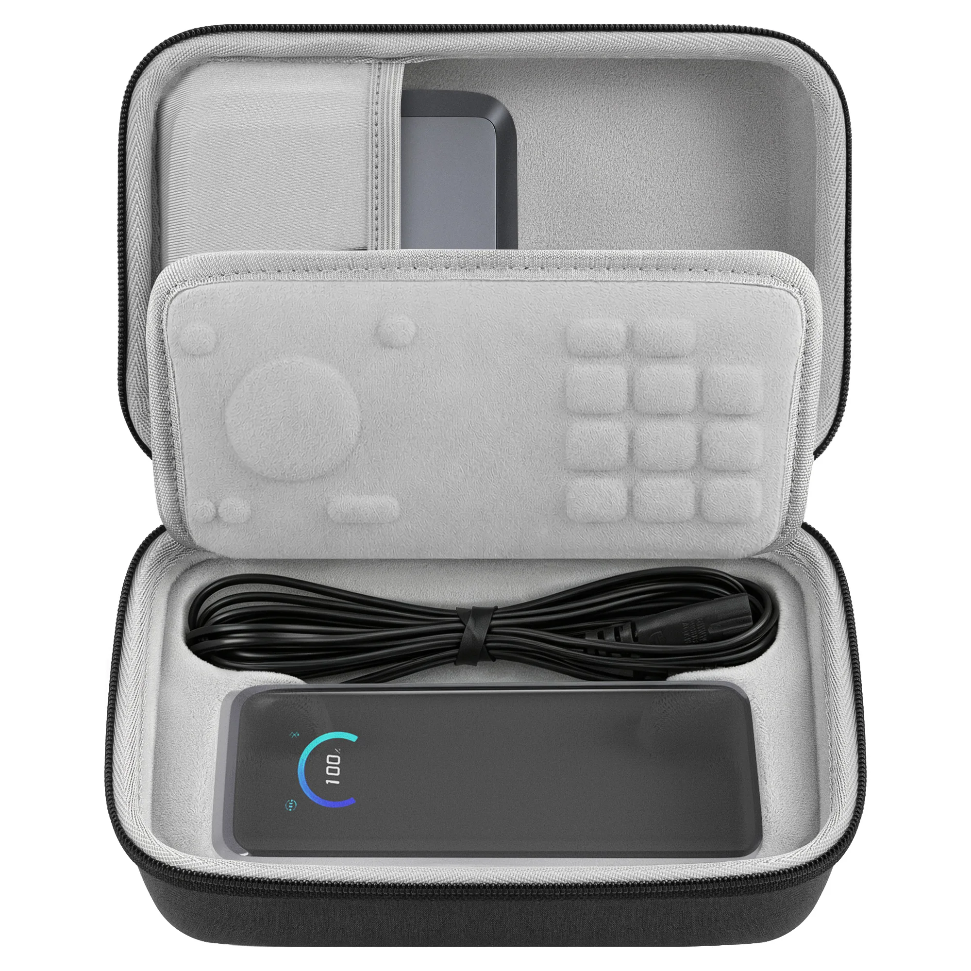 Geekria Carrying Case Compatible with Anker Prime Power Bank and Charging Base, Hard Shell Travel Storage Bag Organisers