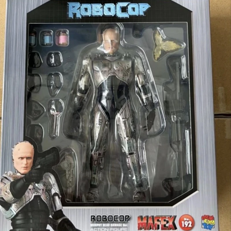 Spot Mafex 192 1/12 Robocop Movie 1 Murphy Face Up Style Battle Damage Edition Doll Can Be Collected As A Birthday Gift