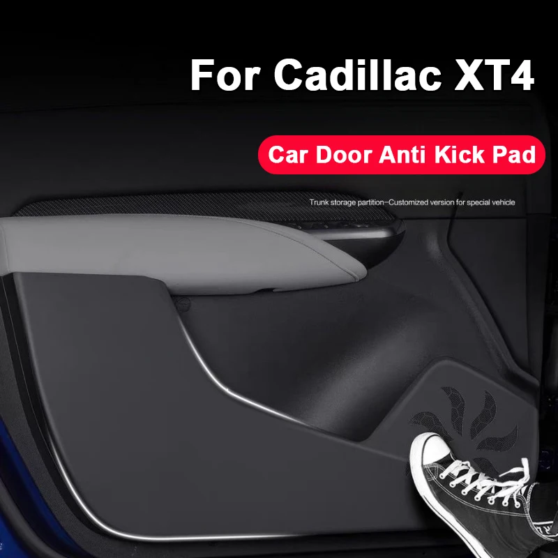 

Для Cadillac XT4 2018-2025 дверь автомобиля анти-ударная накладка кожаная защитная наклейка на дверь автомобиля Стайлинг автомобиля аксессуары для декора интерьера