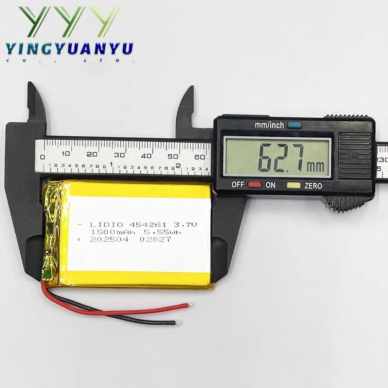 3.7v 1500mAh 454261 Polymer Lithium Battery For E-book makeup mirror Li Lipo Rechargeable Batteries