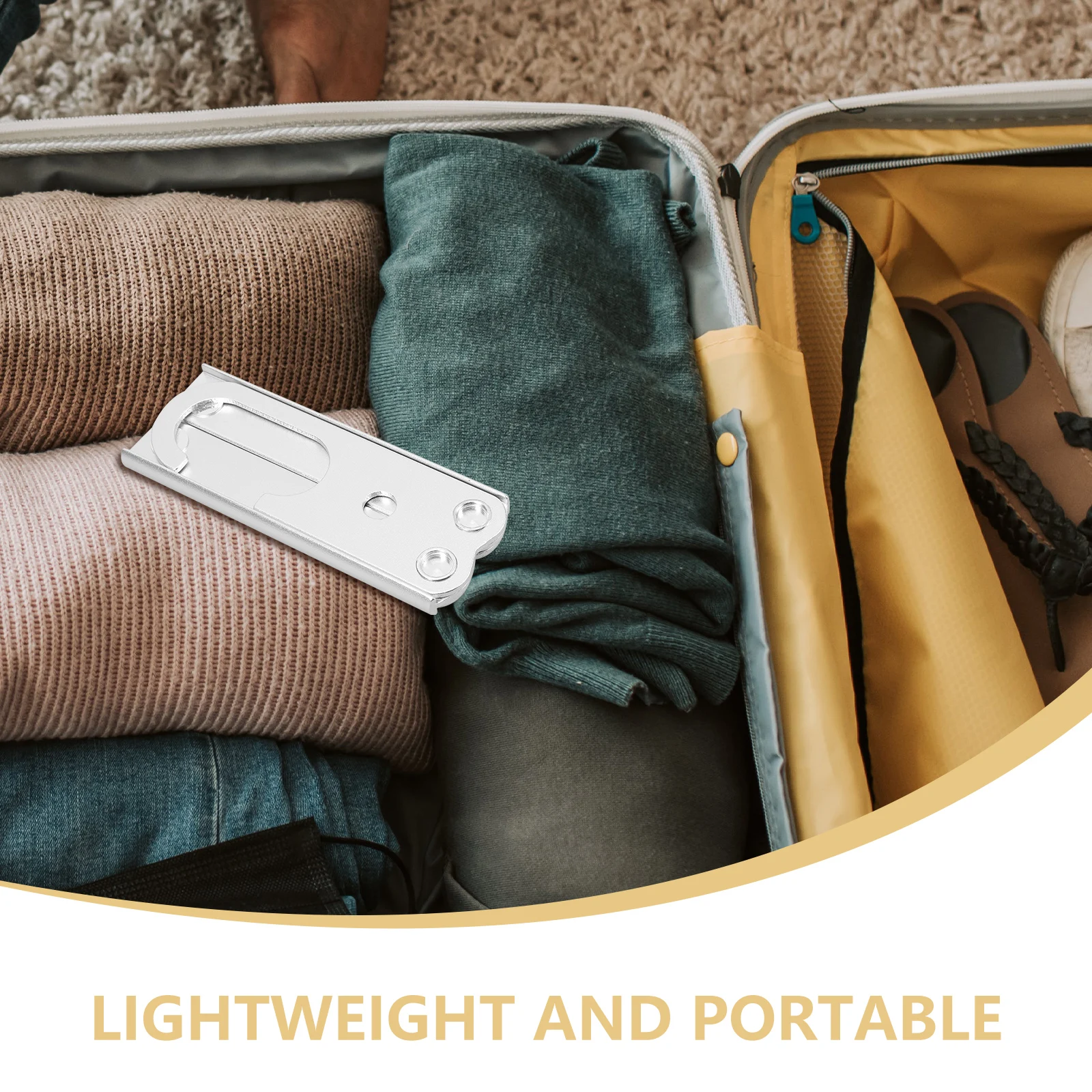 

Folding Travel Hangers Foldable with Clips Shirt Stainless Steel Metal Clothes Coat