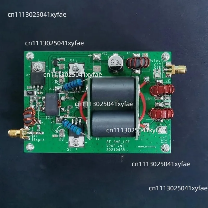 13.56MHz Signal Power Boost Module 11-14MHz 1-10mW Input 30-50W Output With Low Pass Filter