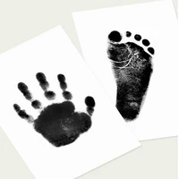 1 Set Newborn Baby DIY Hand And Footprint Kit Ink Pads Photo Frame Handprint Pet Souvenir Pet Paw Prints Souvenirs Gifts 3
