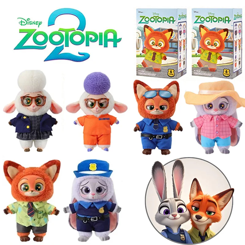 

Disney Zootopia слепая коробка виниловая серия мягкий мультяшный персонаж плюшевая сумка кулон игрушка кукла загадочные модные рождественские подарки для девочек и мальчиков