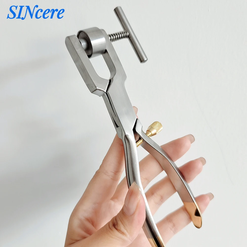 Dental Orthodontics Bone Crusher Forceps Stainless Steel Oral Implant Bone Mill Morselizer Instrument Dentist Tools