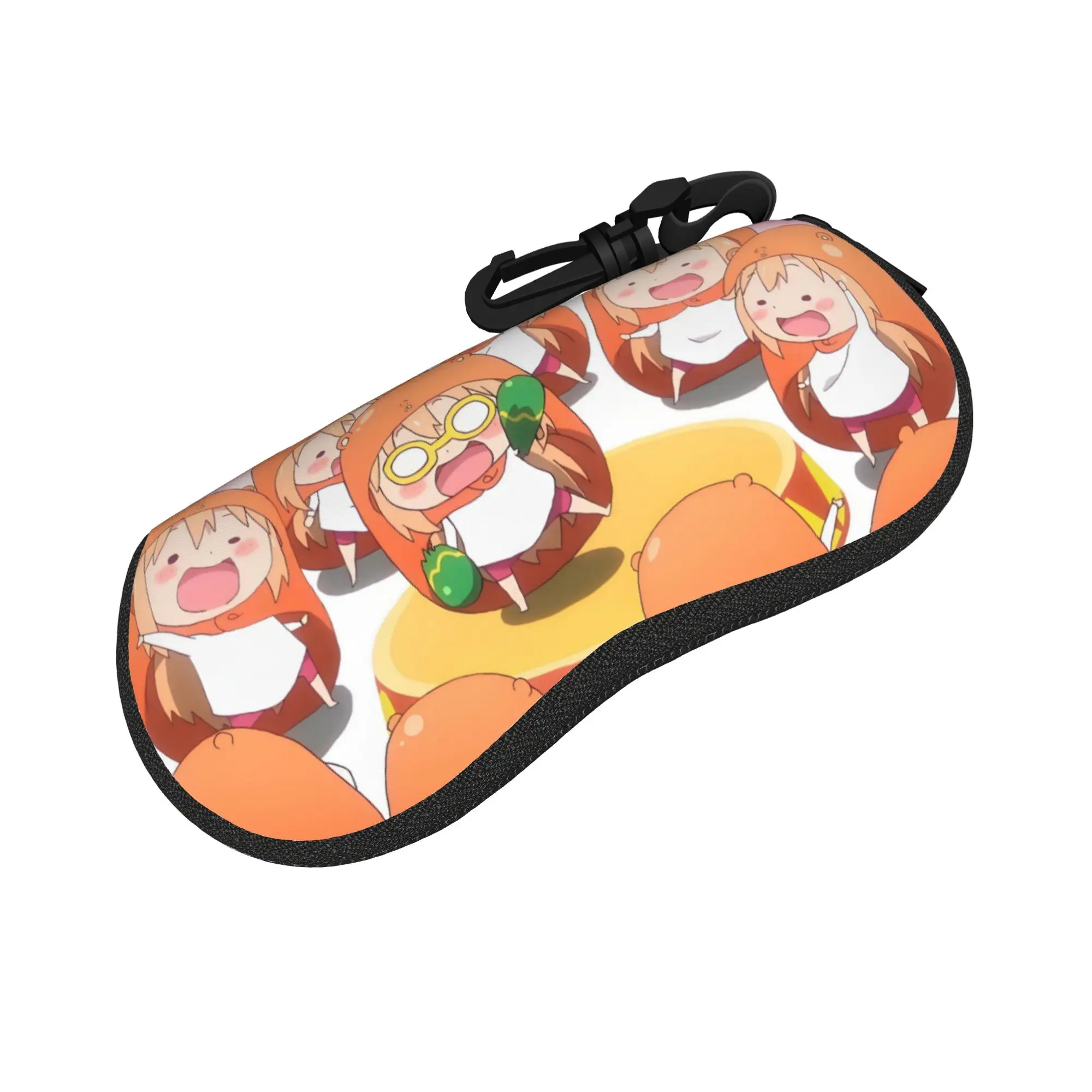 

Custom U-Umarues Cute Eyeglass Glasses Case Women Men Soft Manga Sunglasses Protective Pouch