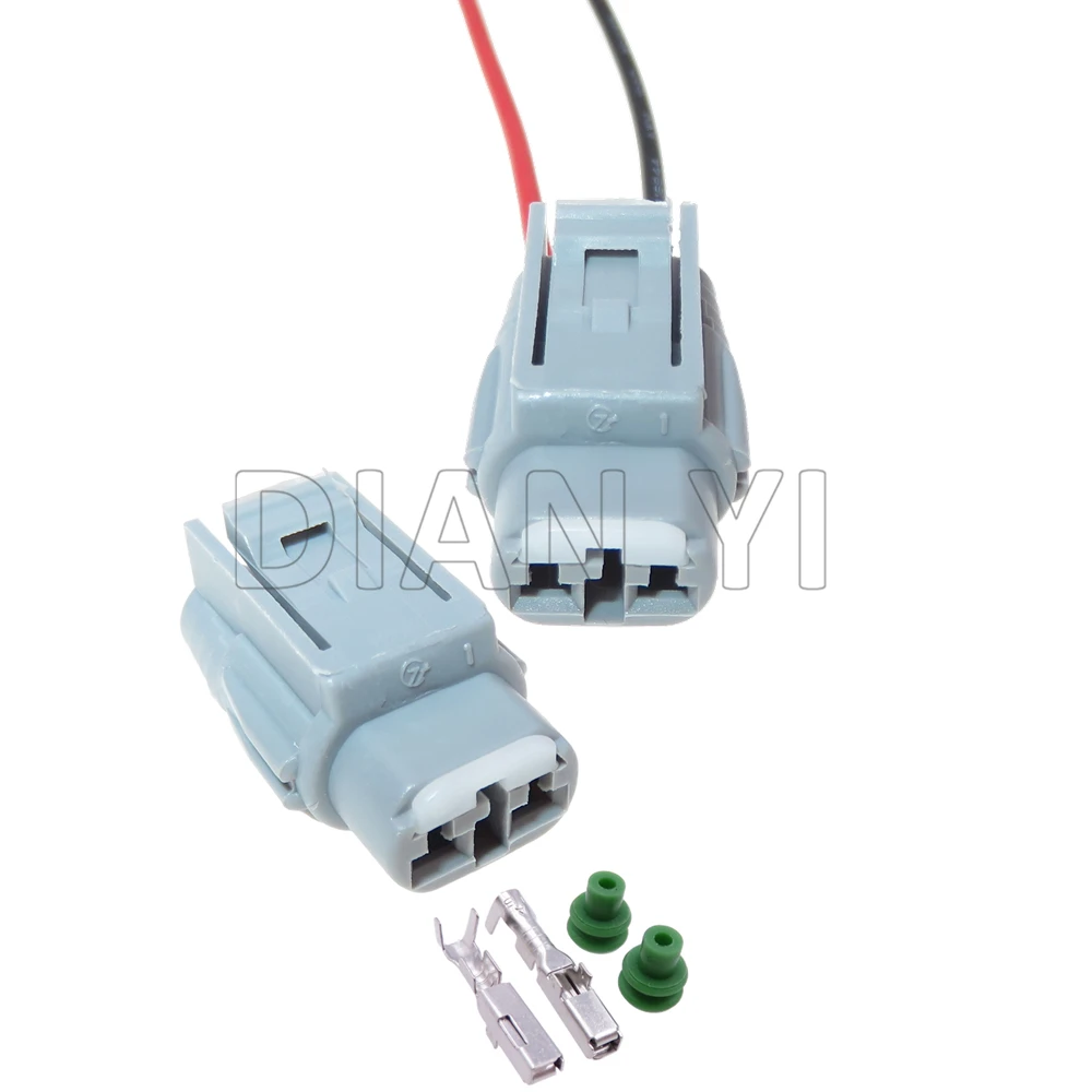 

1 Set 2 Way AC Assembly Car Waterproof Socket with Cables Automobile Adapter Auto Wire Cable Plug