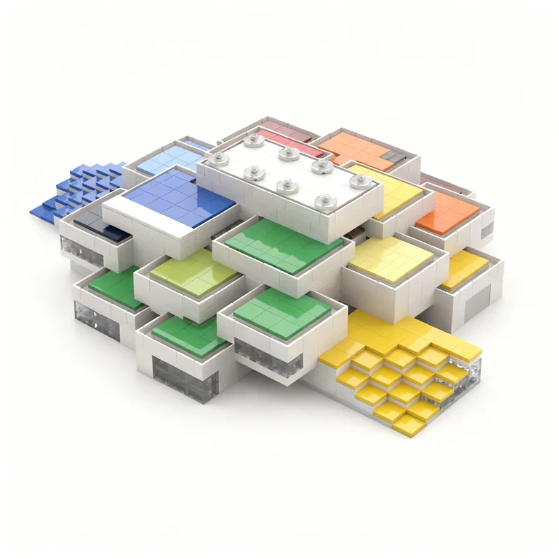 2003pcs MOC House XXL Model Toy Building Blocks Construction Christmas Gifts Birthday Kids Creative DIY Education Idea Assemble